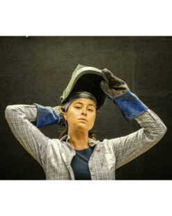 Ariat Women's FR Marion Plaid Print Long Sleeve Button Down Work Shirt -Country Outfitter Shop 2000222974 500 D1