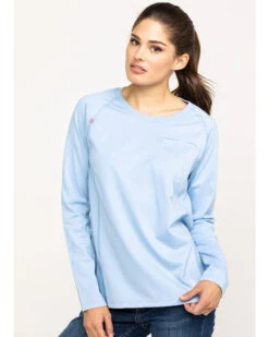 Ariat Women's FR Air Crew Long Sleeve Work Shirt -Country Outfitter Shop 2000269245 400 P5