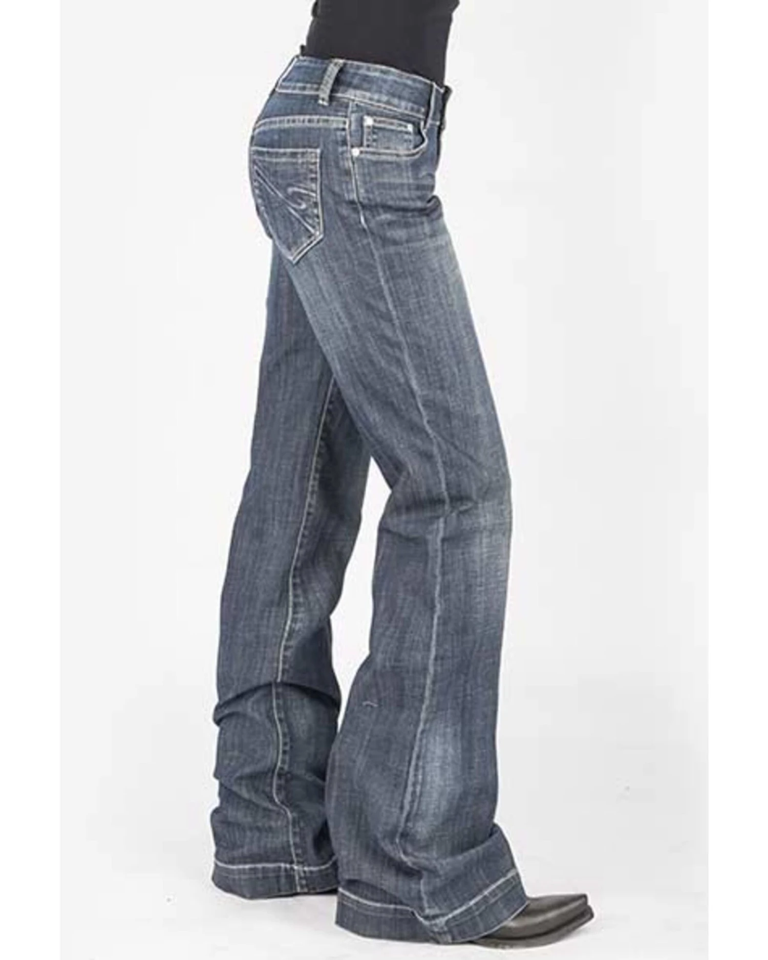 Stetson Women's 214 Medium Wash Trousers 3 Stetson Women's 214 Medium Wash Trousers