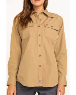 Ariat Women's FR Featherlight Long Sleeve Work Shirt -Country Outfitter Shop 2000294406 250 P4