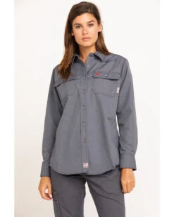Ariat Women's FR Featherlight Long Sleeve Work Shirt -Country Outfitter Shop 2000294407 020 P1