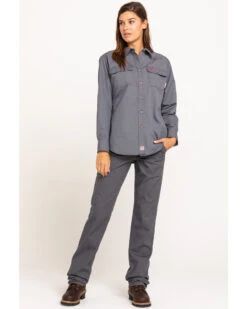 Ariat Women's FR Duralight Stretch Canvas Straight Leg Pants -Country Outfitter Shop 2000294420 020 P6