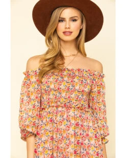 Molly Bracken Women's Pink Print Smock Dress -Country Outfitter Shop 2000319580 650 P4