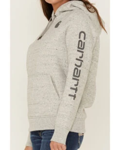 Carhartt Women's Clarksburg Sleeve Logo Hooded Sweatshirt -Country Outfitter Shop 2000322796 070 P2