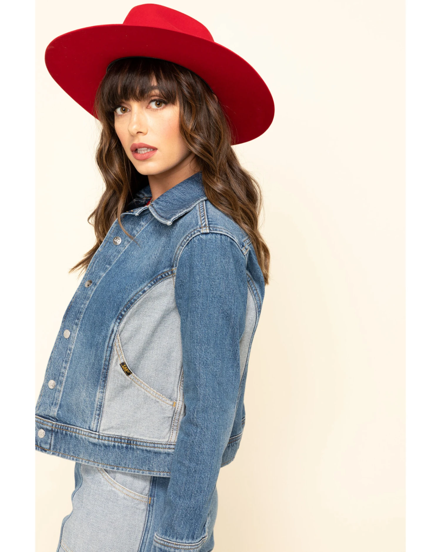 Lee Women's Contrast Denim Seamed Jacket 3 Lee Women's Contrast Denim Seamed Jacket