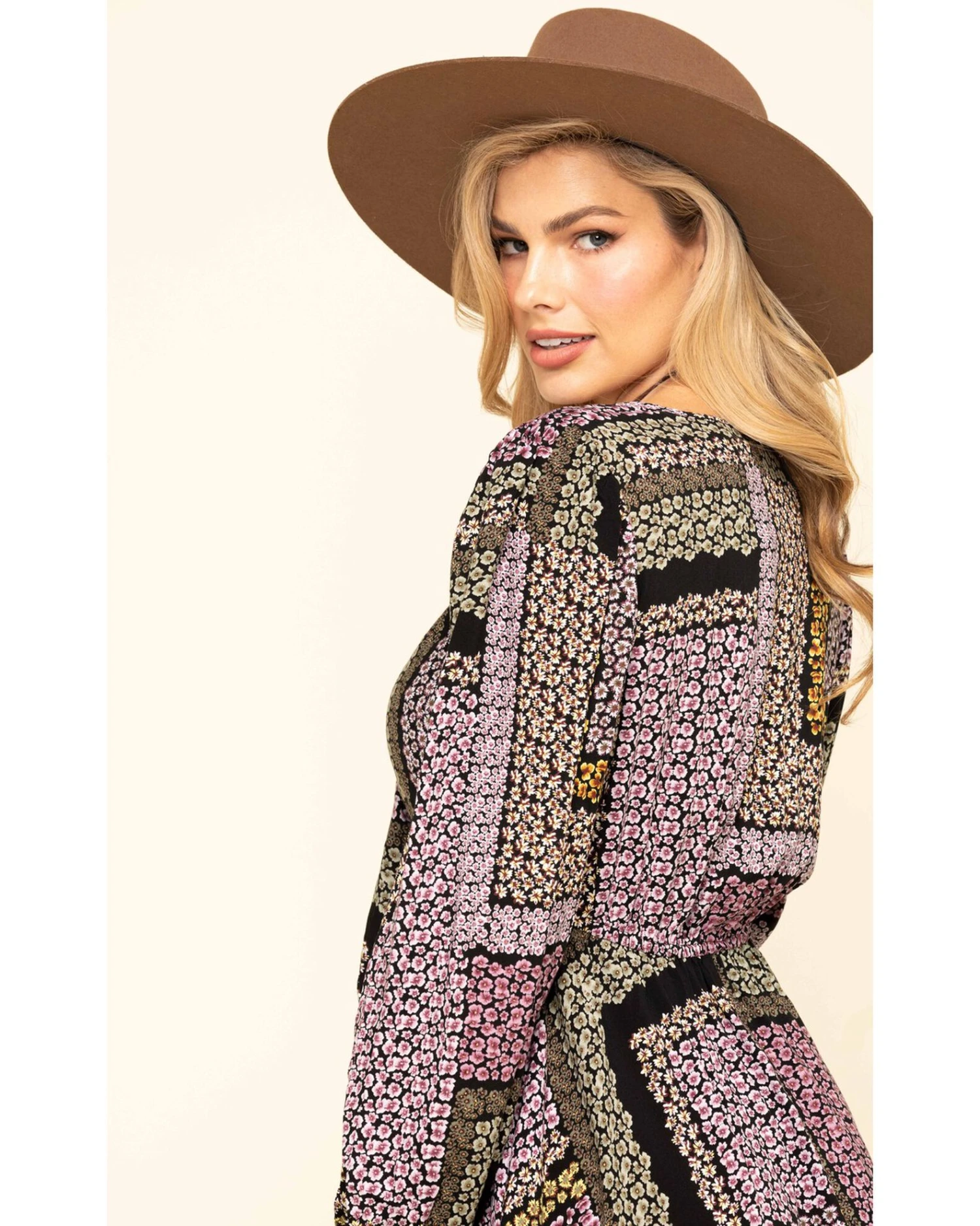 Band Of The Free Women's Multi Patchwork Tie Front Dress 8 Band Of The Free Women's Multi Patchwork Tie Front Dress - Image 6