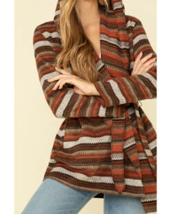 Cripple Creek Women's Orange Striped Blanket Wrap Jacket -Country Outfitter Shop 2000327628 800 P5