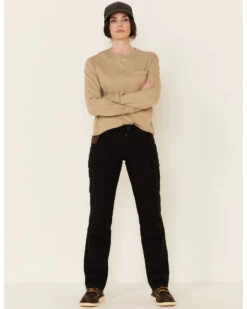 Wrangler Women's Black Ranger Straight Leg Work Pants 8 Wrangler Women's Black Ranger Straight Leg Work Pants -Country Outfitter Shop 2000331653 001 P1