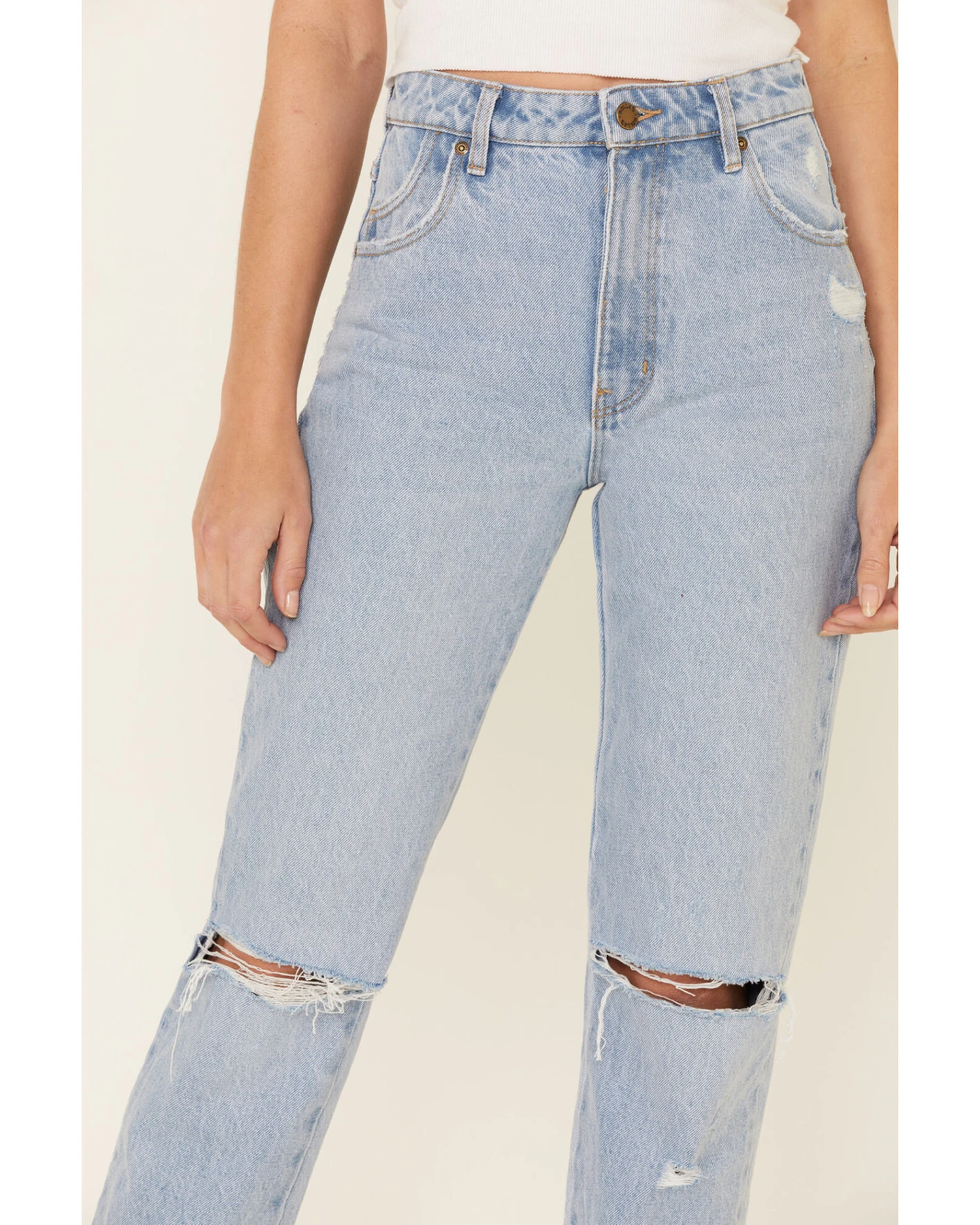 Rolla's Women's High Rise Original Straight Leg Jeans 4 Rolla's Women's High Rise Original Straight Leg Jeans - Image 2