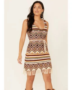 Idyllwind Women's Chilli Havana Nights Crochet Fringe Dress -Country Outfitter Shop 2000338282 641 P1