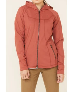 Ariat Women's Marsala Attain Thermal Zip-Front Hoodie -Country Outfitter Shop 2000341911 640 P3