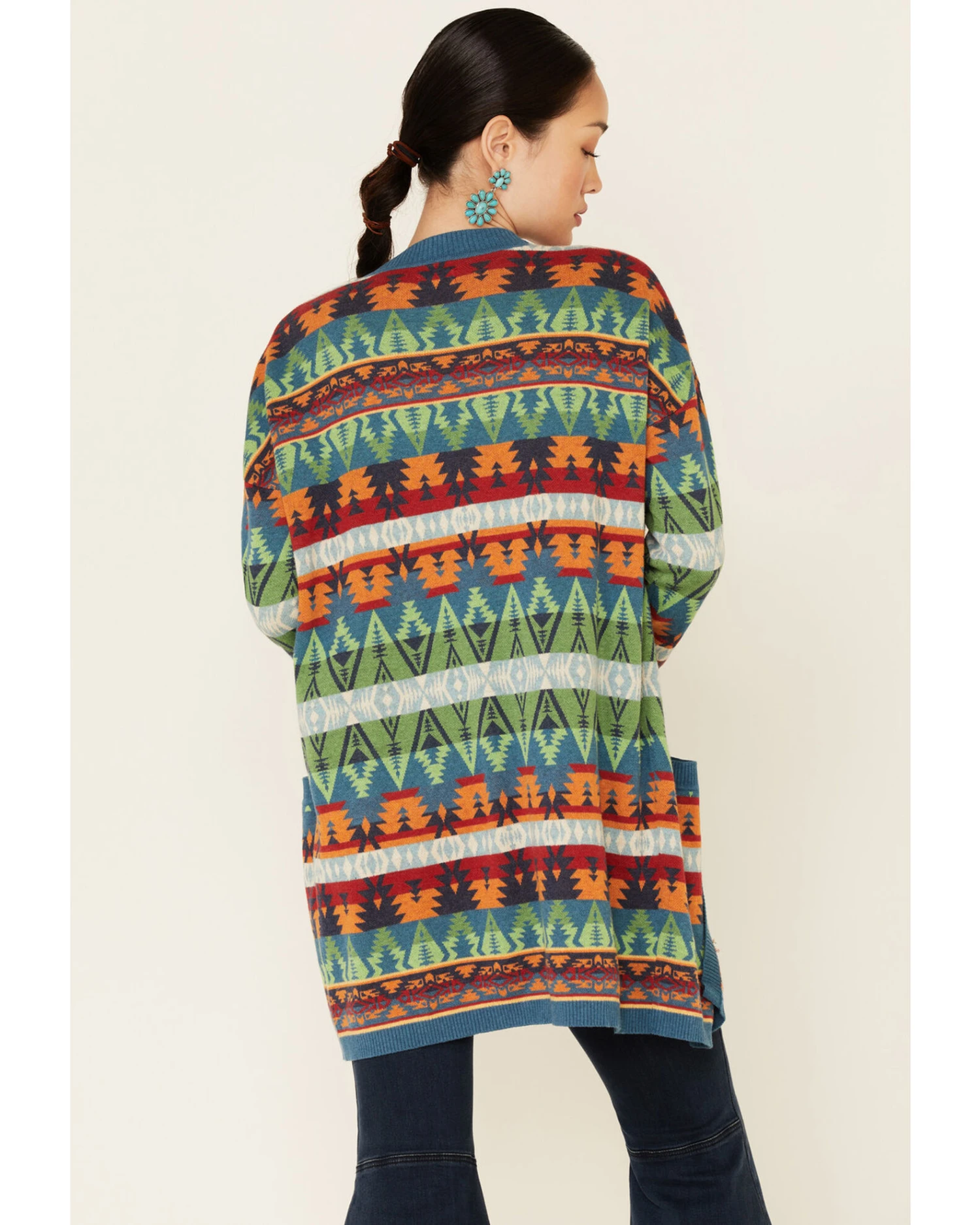 Tasha Polizzi Women's Southwestern Print Cardigan 4 Tasha Polizzi Women's Southwestern Print Cardigan - Image 2