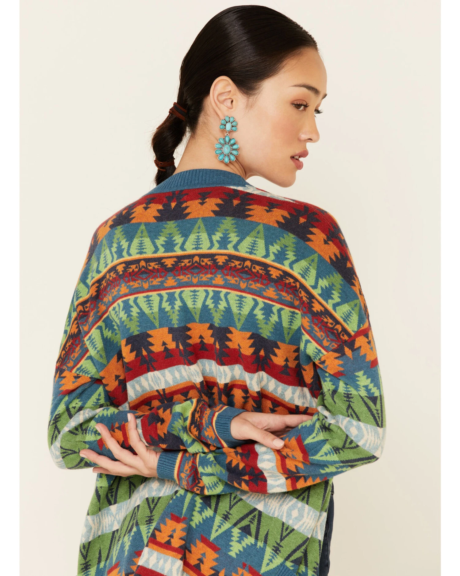 Tasha Polizzi Women's Southwestern Print Cardigan 5 Tasha Polizzi Women's Southwestern Print Cardigan - Image 3