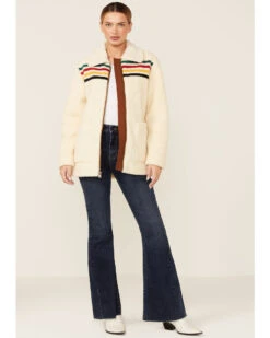 Pendleton Women's Ivory Glacier Sunset Zip-Front Fleece Jacket 9 Pendleton Women's Ivory Glacier Sunset Zip-Front Fleece Jacket -Country Outfitter Shop 2000343326 103 P2