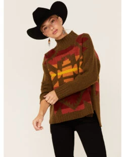 Pendleton Women's Colorful Pattern Turtleneck Sweater 9 Pendleton Women's Colorful Pattern Turtleneck Sweater -Country Outfitter Shop 2000343337 221 P1