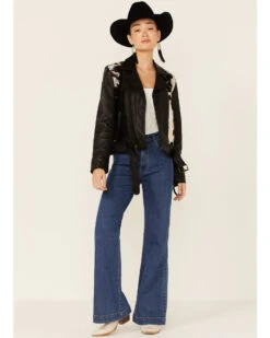 STS Ranchwear Women's Cow Print Leather Jacket -Country Outfitter Shop 2000345369 001 P4