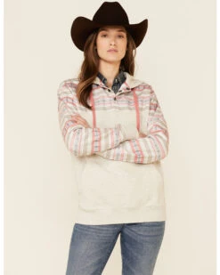 HOOey Women's Southwestern Print Button Down Hooded Pullover 8 HOOey Women's Southwestern Print Button Down Hooded Pullover -Country Outfitter Shop 2000346693 104 P1