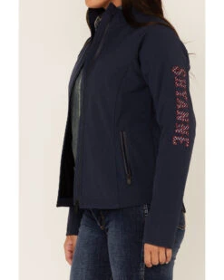 Shyanne Women's Navy Americana Softshell Jacket