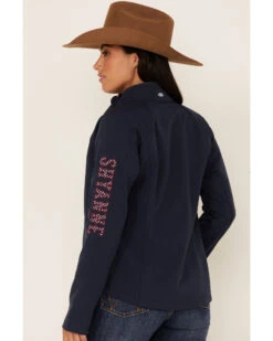 Shyanne Women's Navy Americana Softshell Jacket -Country Outfitter Shop 2000351412 410 P4