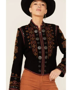 Double D Ranch Women's Ian With The Mohawk Zip-Front Suede Jacket