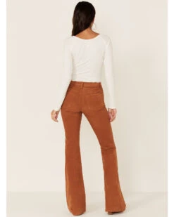 Idyllwind Women's Pecan High Rise Flare Stretch Corduroy Pants -Country Outfitter Shop 2000352050 202 P4