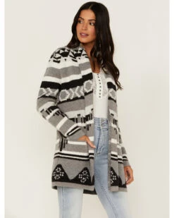 Idyllwind Women's Twin Pines Southwestern Knit Cardigan Tonal Sweater -Country Outfitter Shop 2000352411 001 P1