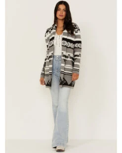 Idyllwind Women's Twin Pines Southwestern Knit Cardigan Tonal Sweater -Country Outfitter Shop 2000352411 001 P4