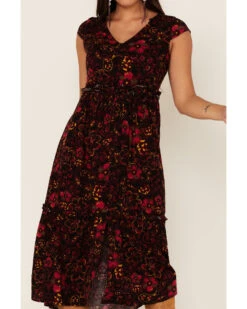 Idyllwind Women's Floral Willow Branch Midi Dress