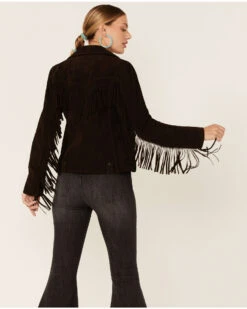 Wrangler Women's Fringe Leather Jacket -Country Outfitter Shop 2000354203 200 P4