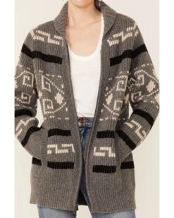 Pendleton Women's Gray Westerley Long Sleeve Cardigan 8 Pendleton Women's Gray Westerley Long Sleeve Cardigan -Country Outfitter Shop 2000354644 020 P2