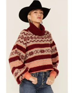 Free People Women's Check Me Out Sweater 9 Free People Women's Check Me Out Sweater -Country Outfitter Shop 2000357138 600 P2