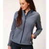 Roper Women's Blue Heathered Softshell Jacket -Country Outfitter Shop 2000360005 400 P1