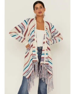 Tasha Polizzi Women's Ines Rissani Serape Fringe Cardigan Sweater 9 Tasha Polizzi Women's Ines Rissani Serape Fringe Cardigan Sweater -Country Outfitter Shop 2000362882 103 P1