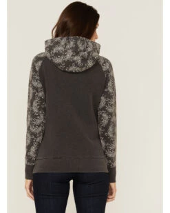 Hooey Women's Rope Like A Girl Bandana Print Pullover Hoodie Sweatshirt -Country Outfitter Shop 2000363502 022 P4