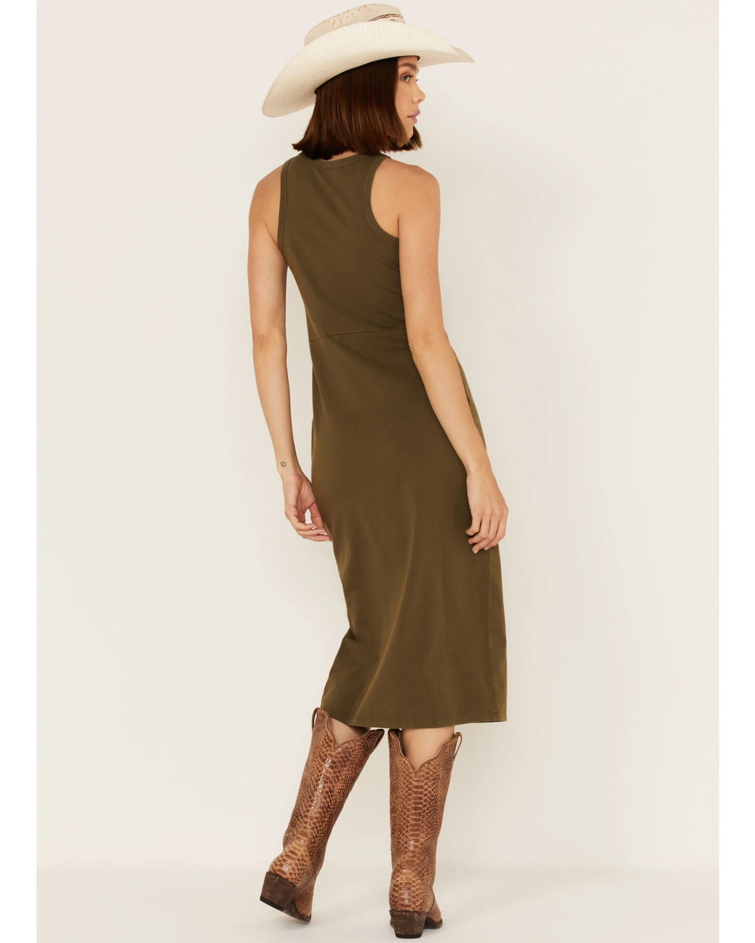 Cleo + Wolf Women's Halter Slit Midi Dress 6 Cleo + Wolf Women's Halter Slit Midi Dress - Image 4