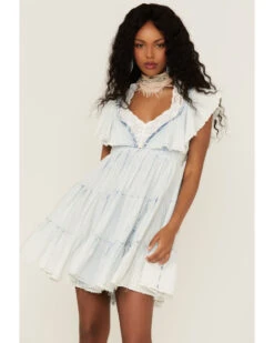Free People Women's Undone Tiered Mini Dress 8 Free People Women's Undone Tiered Mini Dress -Country Outfitter Shop 2000366142 400 P1