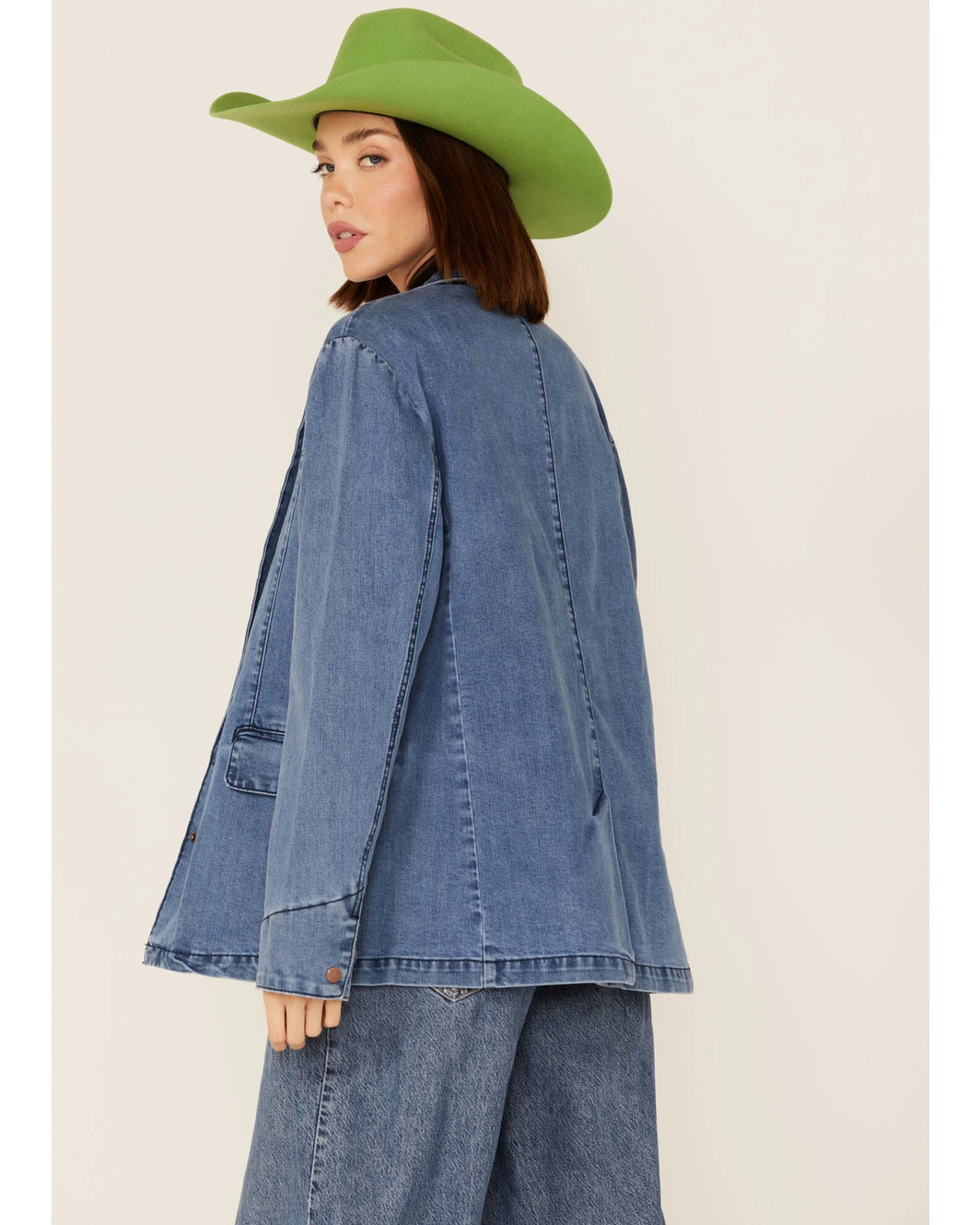 Lola Women's Denim Blazer Jacket 3 Lola Women's Denim Blazer Jacket