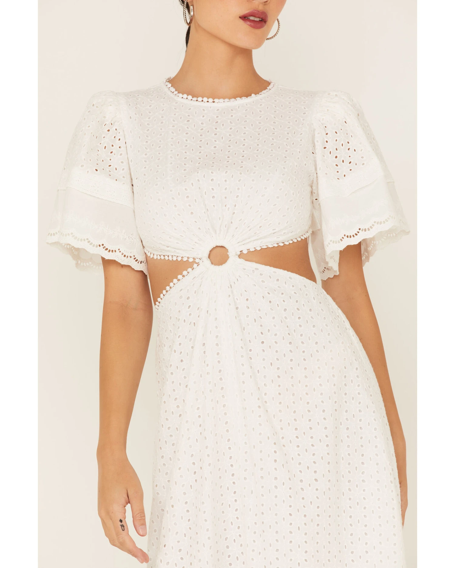 Maia Bergman Women's Ori Crochet Eyelet Open Back Maxi Dress 4 Maia Bergman Women's Ori Crochet Eyelet Open Back Maxi Dress - Image 2