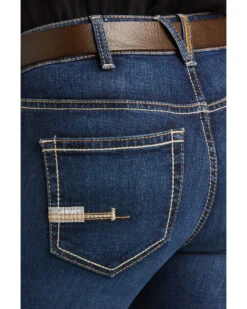 Ariat Women's Rebar Camden Medium Wash Flex Riveter Double Front Slim Leg Work Jeans -Country Outfitter Shop 2000367463 400 P5