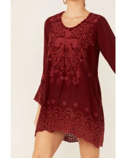 Johnny Was Women's Garnet Rhine Long Sleeve Tunic Dress 8 Johnny Was Women's Garnet Rhine Long Sleeve Tunic Dress -Country Outfitter Shop 2000367760 600 P2
