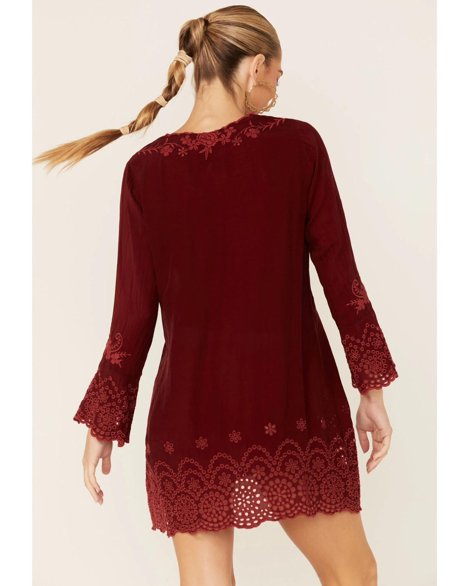 Johnny Was Women's Garnet Rhine Long Sleeve Tunic Dress 6 Johnny Was Women's Garnet Rhine Long Sleeve Tunic Dress - Image 4