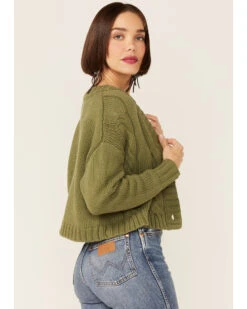 Callahan Women's Sage Olive Cable Lu Cardigan & Tank Set -Country Outfitter Shop 2000367815 341 P3