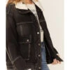 Free People Women's Ariel Cozy Denim Bomber Jacket -Country Outfitter Shop 2000368013 001 P2