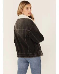 Free People Women's Ariel Cozy Denim Bomber Jacket 9 Free People Women's Ariel Cozy Denim Bomber Jacket -Country Outfitter Shop 2000368013 001 P3