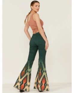 Ranch Dress'n Women's Wren Southwestern Border Flare Jeans 9 Ranch Dress'n Women's Wren Southwestern Border Flare Jeans -Country Outfitter Shop 2000368188 442 P3