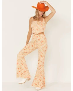 Show Me Your Mumu Women's Belmont Paisley Print Pull On Trouser Pants -Country Outfitter Shop 2000368245 900 P1