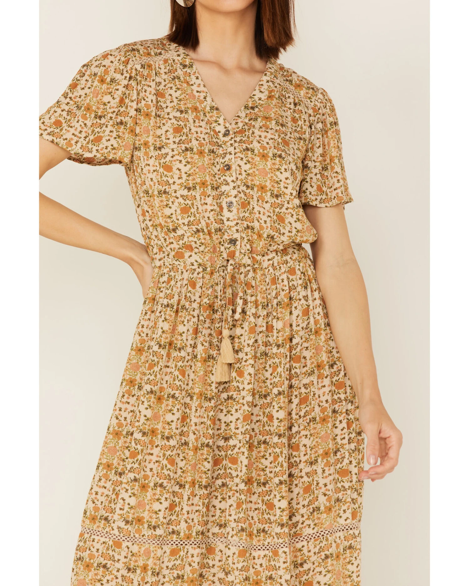Cotton & Rye Women's Ditsy Floral Print Dress 6 Cotton & Rye Women's Ditsy Floral Print Dress - Image 4