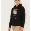 Carhartt Women's Rain Defender Relaxed Fit Midweight Logo Graphic Hoodie