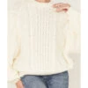 Wrangler Women's Relaxed Cable Knit Sweater -Country Outfitter Shop 2000372606 110 P3