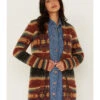 Cruel Girl Women's Southwestern Print Stripe Shag Duster Cardigan Sweater -Country Outfitter Shop 2000373578 900 P2